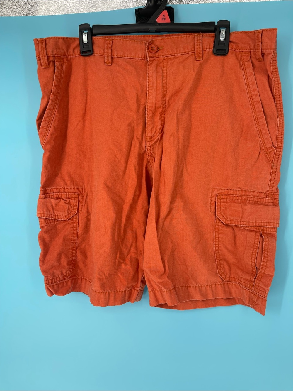 Eddie Bauer Orange Cargo Shorts